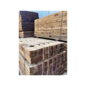 1.8m X 125mm X 47mm Softwood Treated Fence Post With Weathered Tops 3 X 2'0''Notched