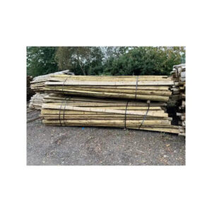 3.6m X 100mm / 125mm Half Round Treated Rail