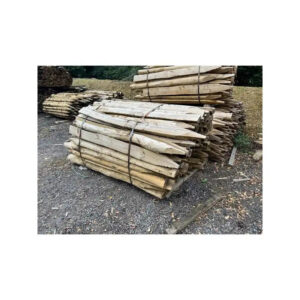1.65m X 100mm / 125mm Half Round Pointed Treated Stakes