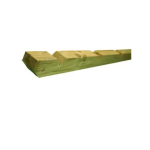 2.1m X 125mm X 100mm Softwood Treated Fence Post With Weathered Tops 3 X Notched