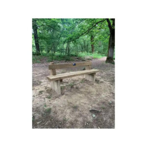 Woodland Bench With Backrest