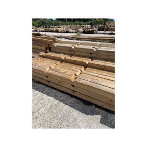 1.8m X 125mm X 100mm Softwood Treated Fence Post With Weathered Tops 2 X Notched